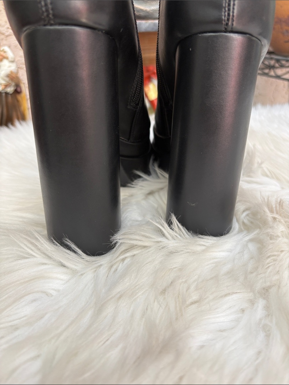 Black Platform High-Heel Ankle Boots - Women - Picture 3 of 5